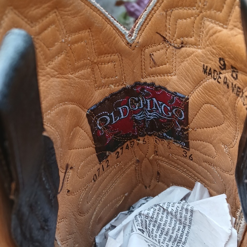 Old Gringo Women's Monarca Boot     Intricate Stitching GUC. size 9 - Picture 6 of 14